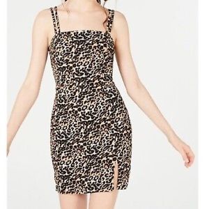 NWT cheetah/leopard print mini dress